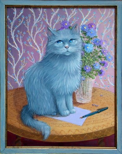 de Merveilleux chats en peinture