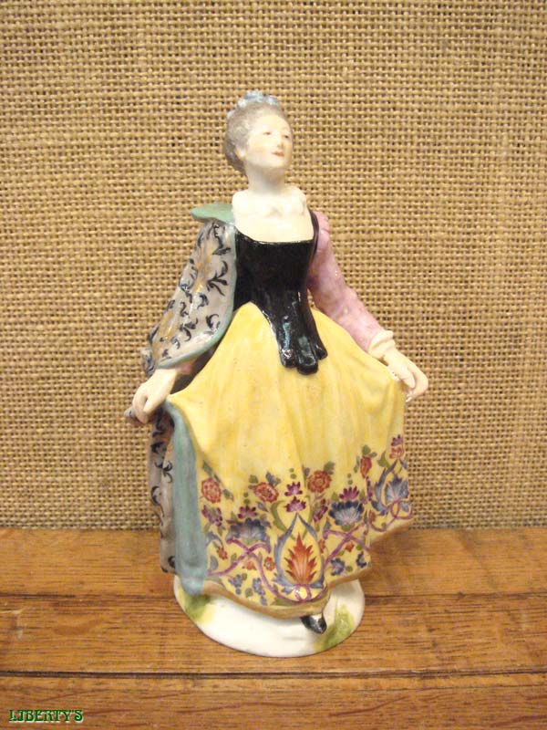 Petit Bibelot Faïence - Personnage Assis - État Correct - Déco Vintage